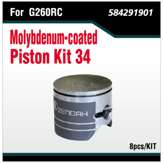 Molybdenum-coated Piston Kit 34 for G260PU