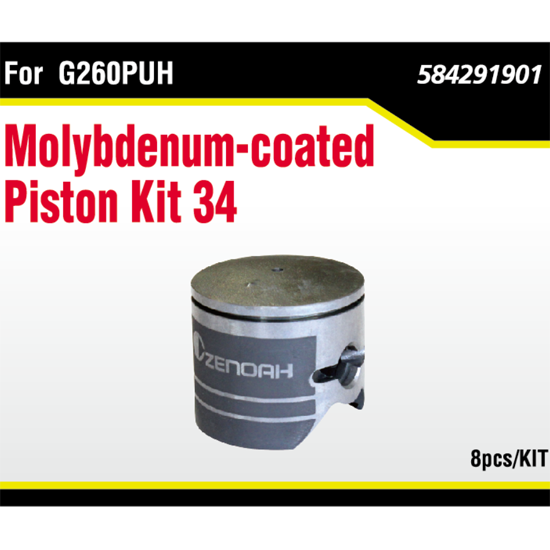 Molybdenum-coated Piston Kit 34 for G260PUH