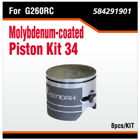 Molybdenum-coated Piston Kit 34 for G260RC