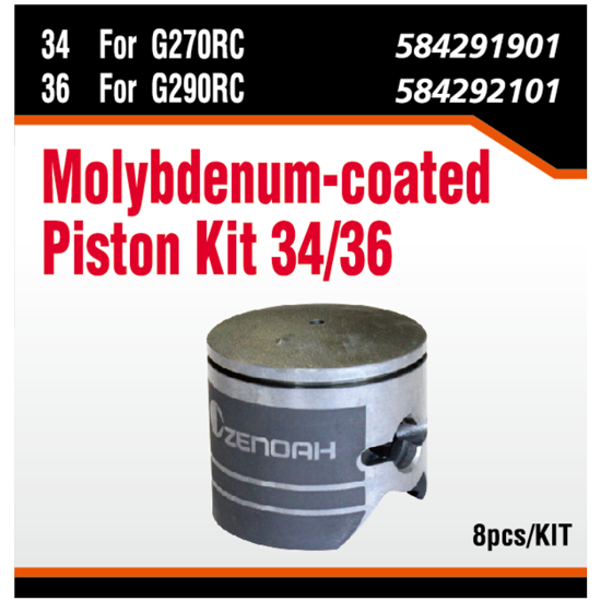 Molybdenum-coated Piston Kit 36 for G290RC